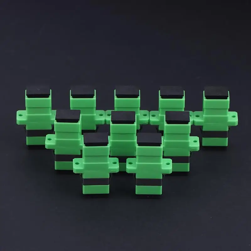

10/20/30Pcs Fiber Optic Simplex Coupler SCAPC Connector SM Optical Fiber Adapter Single Mode Flange Fiber Tools
