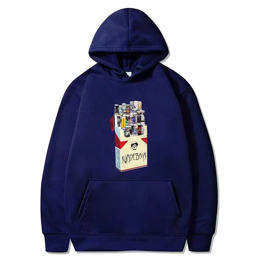 Top Suicideboys Groep Sigarettenalbum Grafische Hoodie Mannen Vrouwen Oversized Hiphop Streetwear Unisex Fleece Sweatshirt Met Lange Mouwen