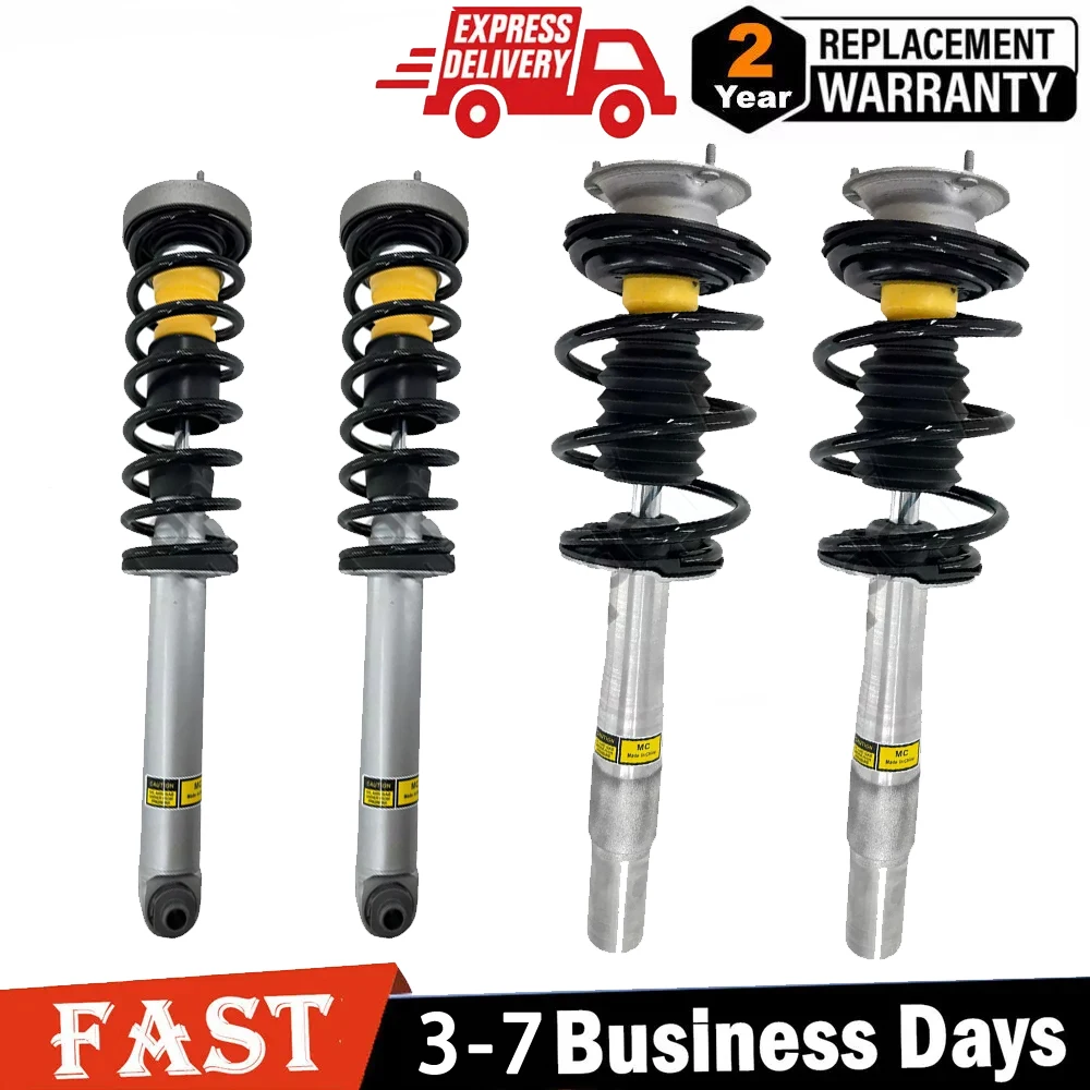 For BMW E60 E61 525i 528i 535i 550i 2WD RWD 2004-10 Front Rear Shock Strut Assys