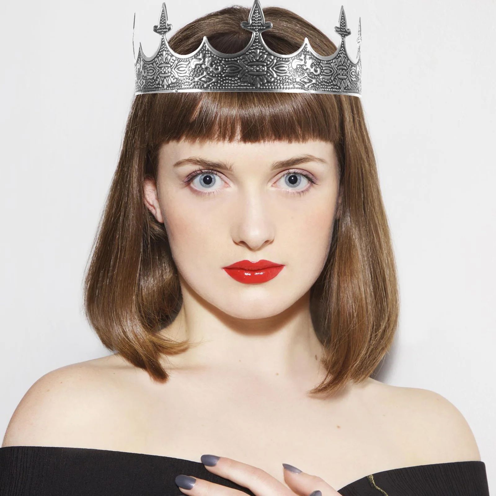 Beaupretty Golden Headband for Men Women Gothic Medieval Costume Accessory Cosplay Party Retro Headdress Jewelry