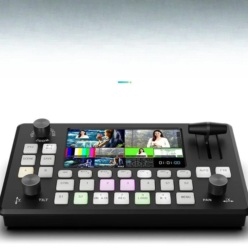 

Guide station 4-way HDMI input high definition live broadcast guide switching station all-in-one machine video