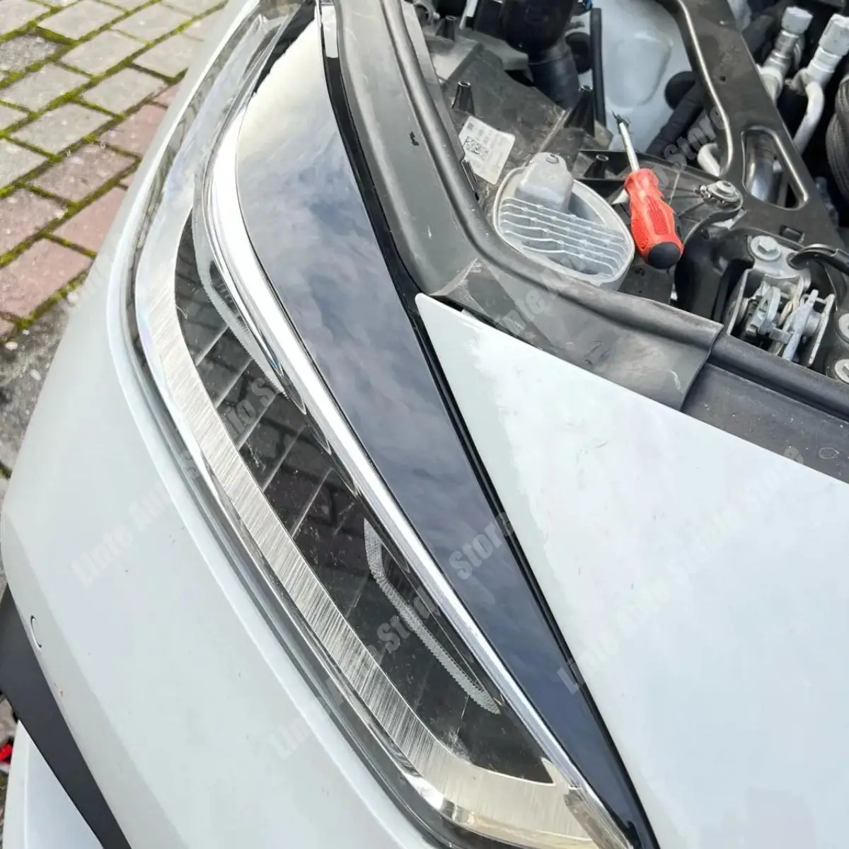 Front Bumper Headlight Eyelid Eyebrow For BMW F40 118i 120d 128ti M135i 2019-2024 Air Vent Cover Side Splitter 3D Stickers Trim