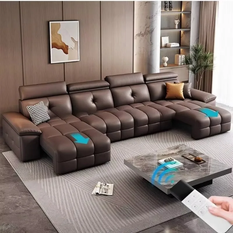 Living Room Electric Recliner Sofa Lounge Sleep Relax Modern Extendable Sofa Electric Lazy Luxury Divano Soggiorno Furniture