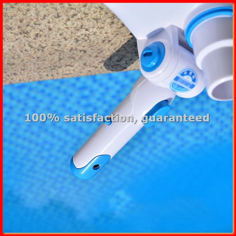 

Щетка для чистки стен и дна бассейна, насадка-пылесос, регулируемая ручка, скребок для удаления водорослей, инструмент для очистки - A09G