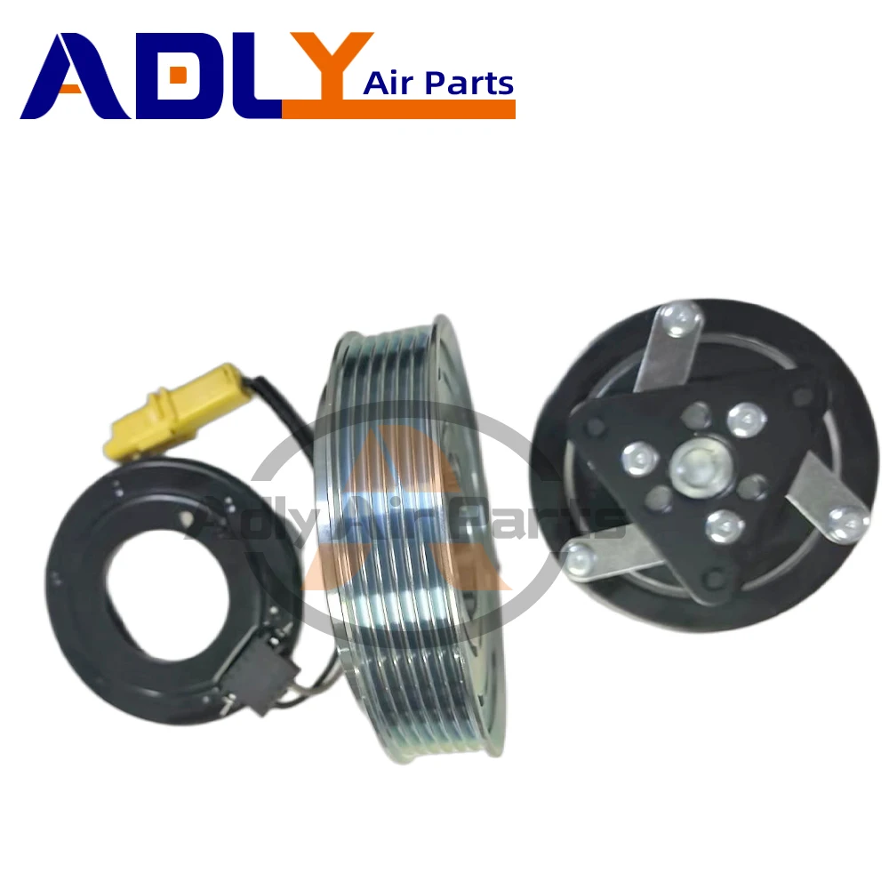 Embrayage de compresseur de climatisation SD6C12 pour Citroën C2 C4, Peugeot 207 307 408 - Références : 9651910980, 9678656080, 6453QJ, 6453QK, 6453WK, 6453WL