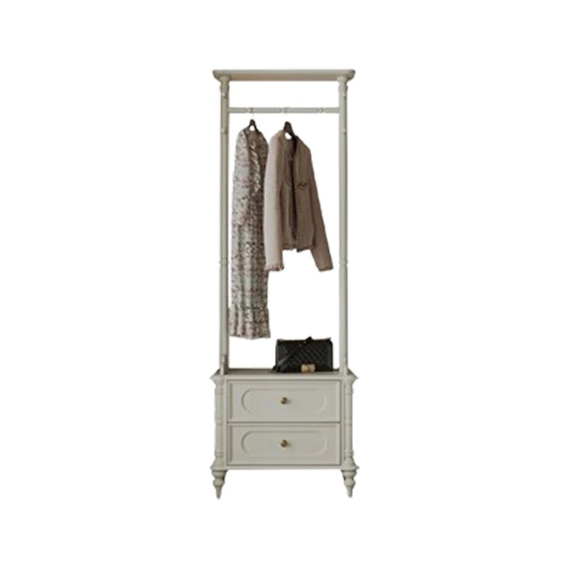 Balcony White Storage Clothes Rack Boutique Cabinet Designer Organizer Coat Hanger Luxury Floor Wieszak Na Ubrania Furniture