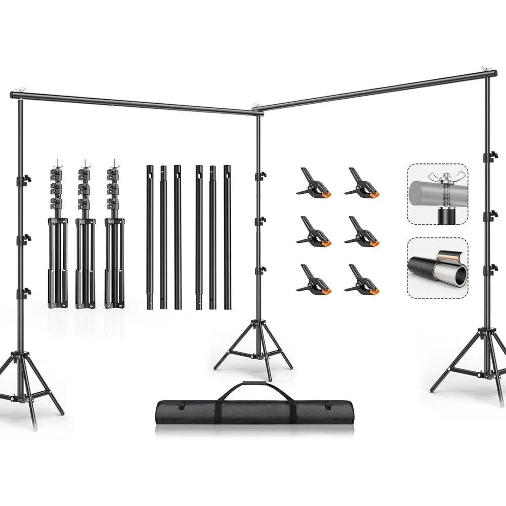حامل دعم خلفية 10 × 20 قدم للتصوير الفوتوغرافي، عرض قابل للتعديل وطول حامل خلفية دعم الخلفية - الأفضل #1