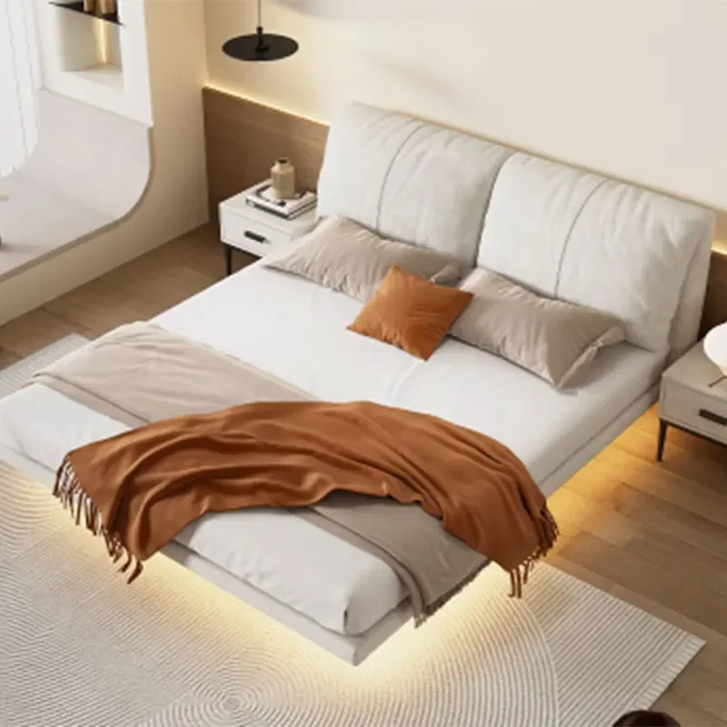 Nordic Headboard Frame Double Bed Luxury King Size Luxury Frame Double Bed Princess Modern Cama Matrimonial Bedroom Furniture