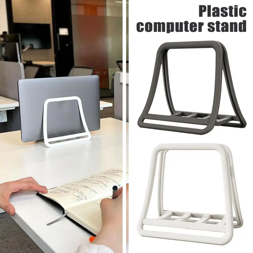 For Compact Vertical Laptop Stand - Universal Abs Plastic Bracket For , , And Tablets, Space-saving Desi S0k0