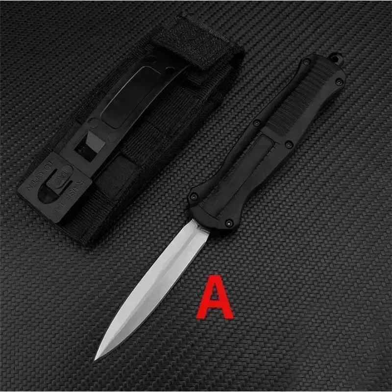 BM 3300 Infidel BM A016 Quick Opening Pocket Knife D2 Blade Wood Handle Hunting Camping Self Defense EDC Multitool Tools Gift