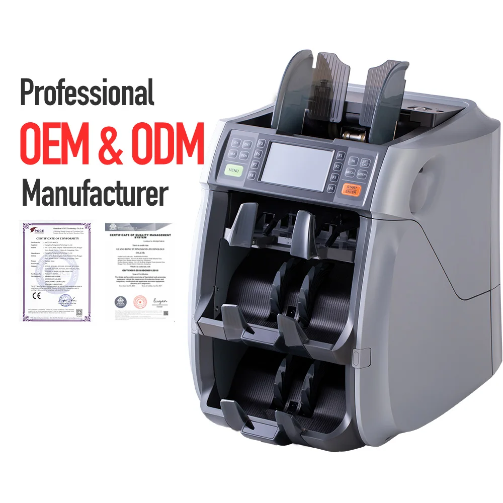 3 Pocket Mixed Denomination Bill Counters Machine Money Counting Machine Bill Counter Fitness Sorter Banknote Sorter