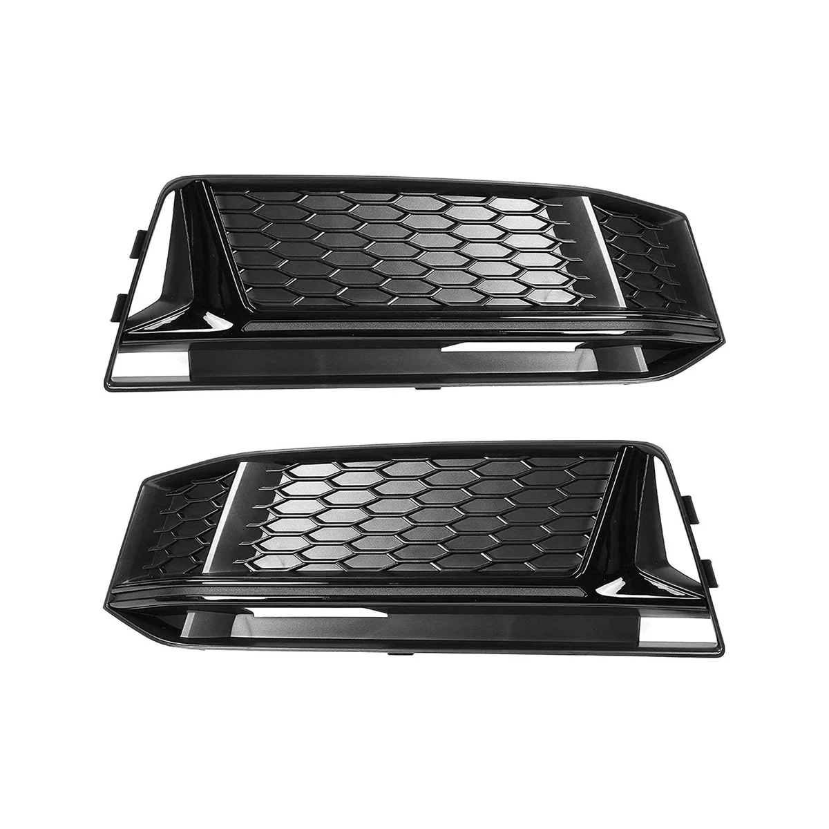 8W0807681K 8W0807682K Fog Light Grille Fog Light Frame Bumper Honeycomb Lower Grid Grille Car for Audi A4 B9 S-Line