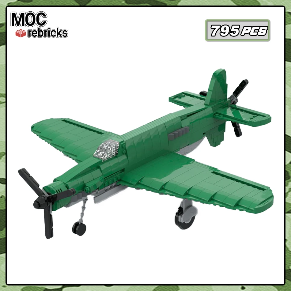 MOC Military Series Building Block Mode Strike aircraft 1:35 Flying Weapon Originality Bricks Toys DIY Children's Puzzle Gifts