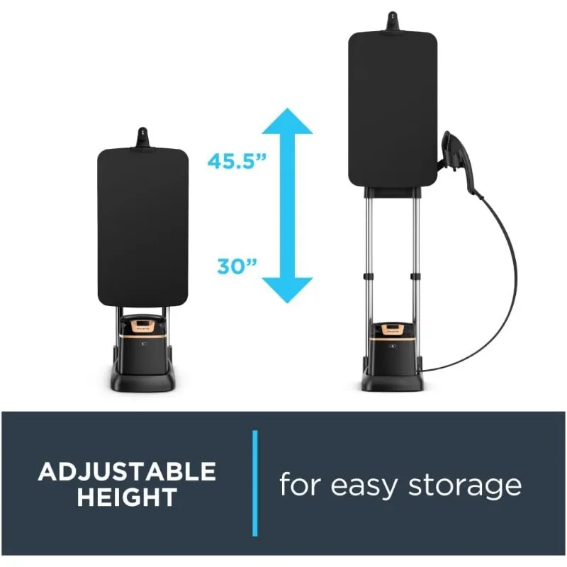 Rowenta Ixeo Stoomboot Voor Kleding Met Strijkplank 65 Inch 45 Seconden Verwarming, 1 Liter Capaciteit 1500 Watt Strijken, Draagbaar,