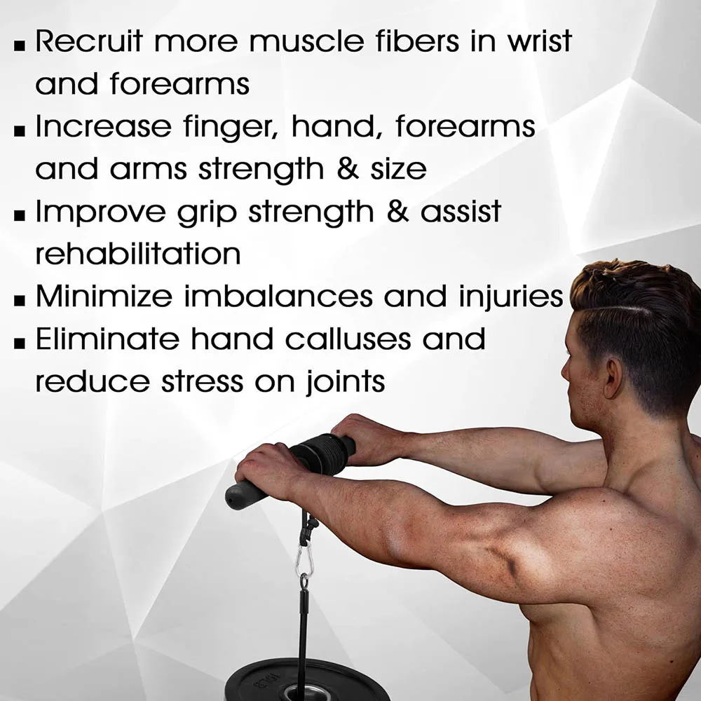 Handgelenk Unterarm Blaster Arm Muskelkraft Trainer Exerciser Unterarm Roller mit Handgriff Fitnessgeräte Home Gym Workout – Detail 2