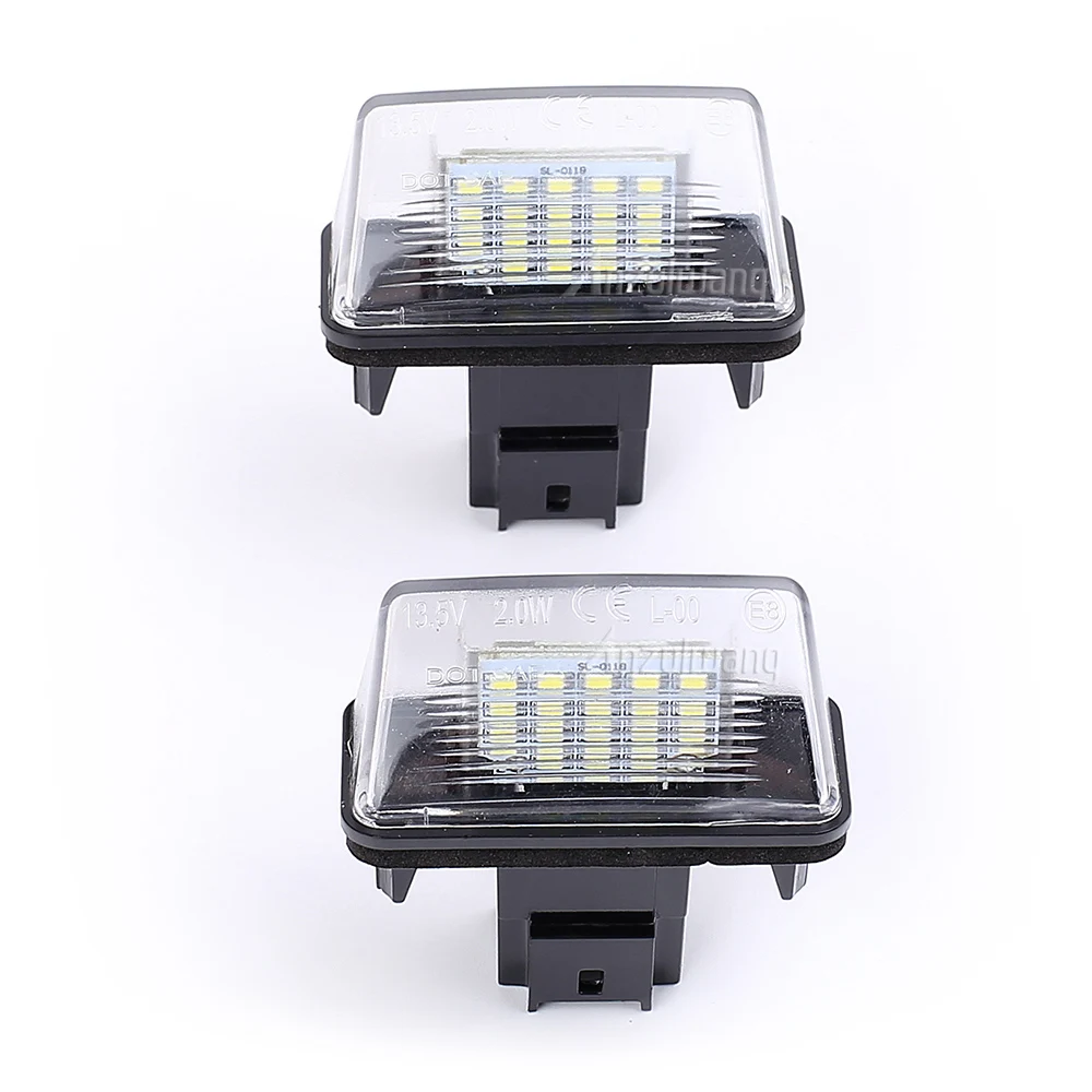 LED License Number Plate Lamp Light For Peugeot 206 207 306 307 308 406 407 Partner Tepee Citroen C3 C4 C5 BERLINGO SAXO XSARA