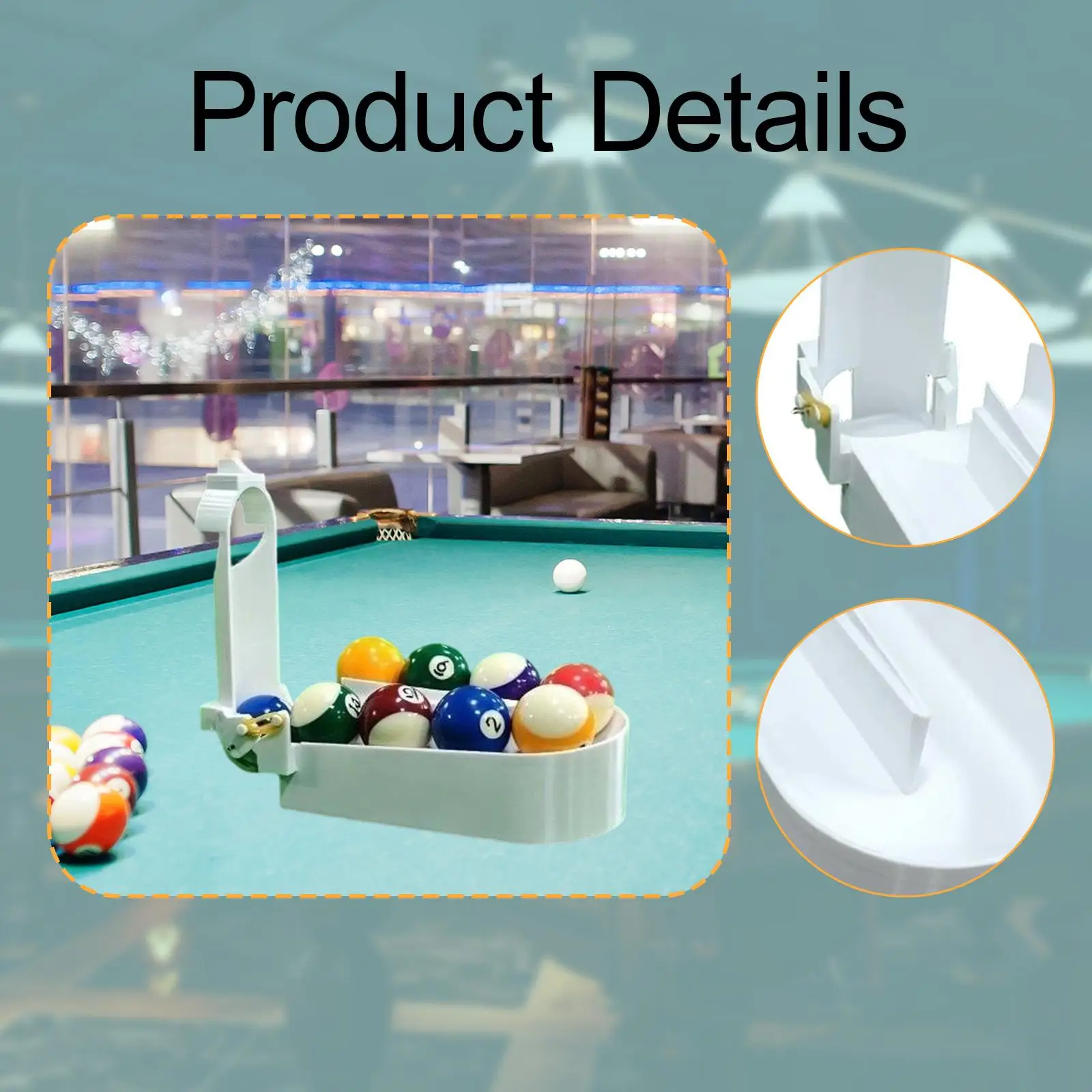 

Snooker Training Rack, Professional Easy to Use Setter Practice Tool Billiards Training Tool