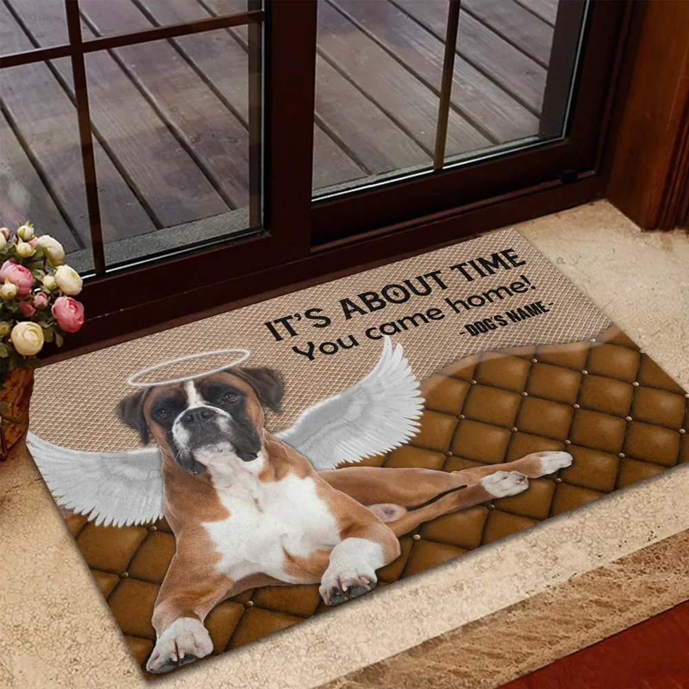 CLOOCL الملاكم هو حوالي الوقت الذي حصلت على ممسحة المنزل ديكور ثلاثية الأبعاد طباعة ماصة ممسحة عدم الانزلاق الفانيلا السجاد للحمام الشرفة #3