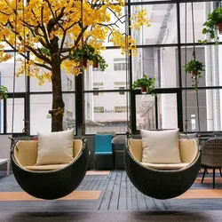 Home Designer Internet Celebrity Indoor Swing Single Rocking Chair Balcony Lazy Bird's Nest Hanging Basket Rattan Chair