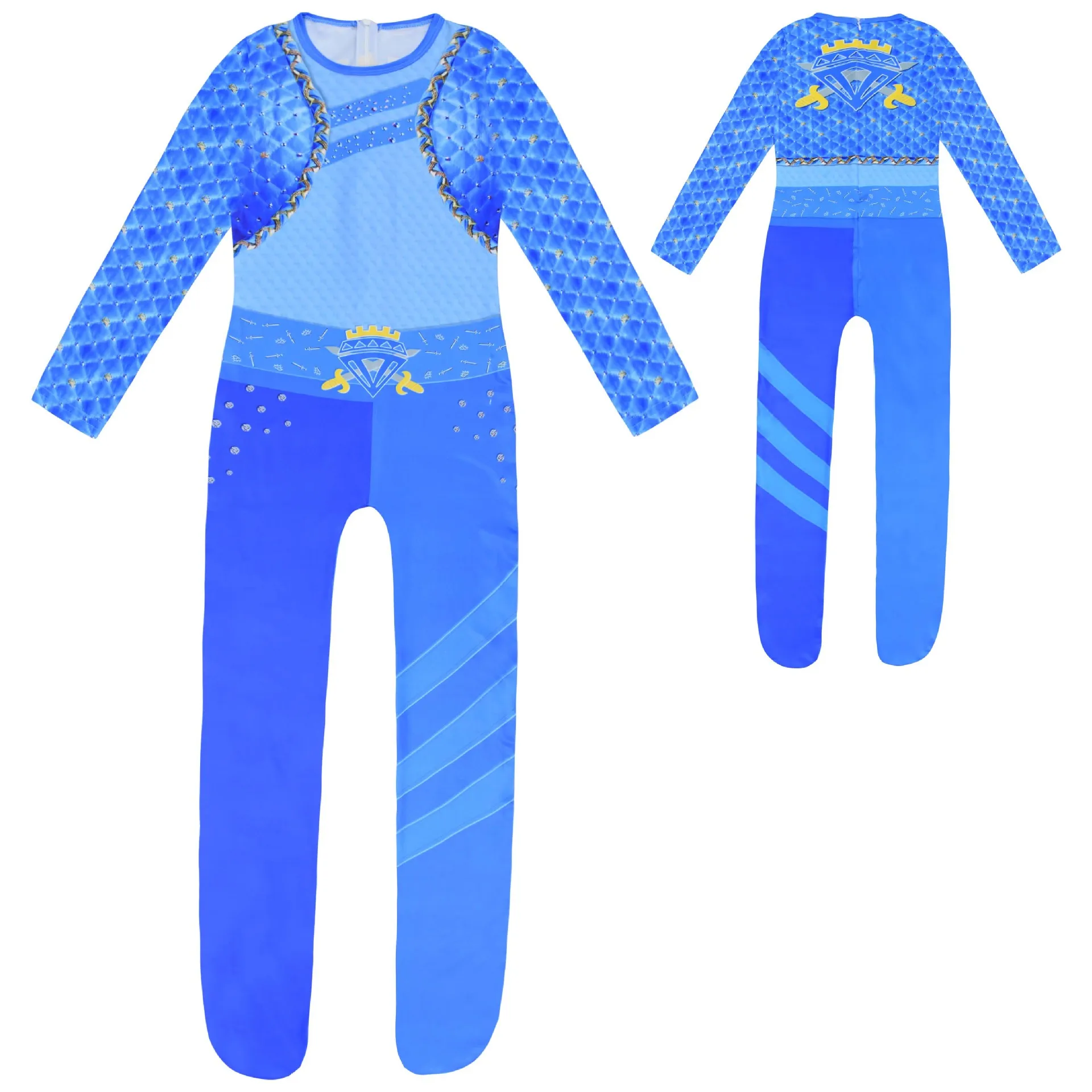 2024 Nieuwe Halloween Kostuums Anime Afstammelingen 4 Cosplay Kleding Jongens Meisjes Bodysuit Cartoon Carnaval Verjaardagscadeau Voor Kinderen