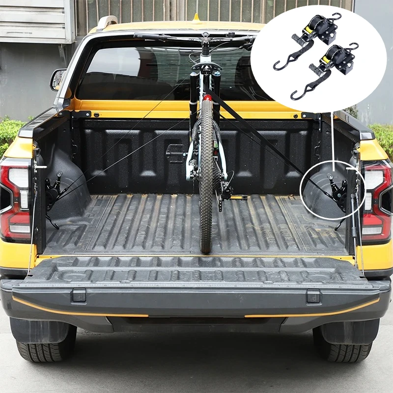 For Mitsubishi L200 Carbon Steel Pickup Truck Bed Cargo Box Hook Rope Fixed Buckle Cargo Box Securing Strap Car Accessories