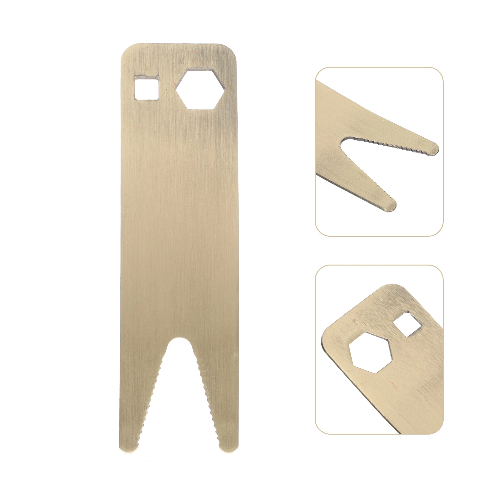 

Stainless Steel Guitar Wrench Tool Luthier Equipment Bass Tuning Adjustable Spanner Multifunctional Maintenance Accessory For