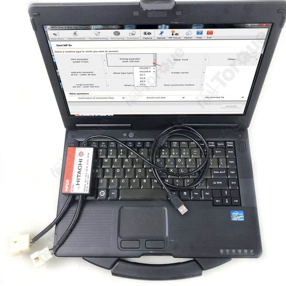 

CF53 Laptop MPDR Heavy Duty Diagnostic Tool Software for Hitachi ZX-1 ZX-3 ZX-3G ZX-5 ZX-6 ZX-7 Excavator Tester