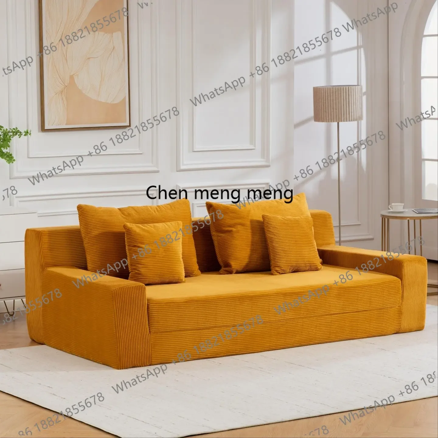 zS173Furniture Living Room Vacuum Compressed Fabric Sofa Lazy Person's Leisure Frameless Sofa Hotel Furniture   Sofa Bed