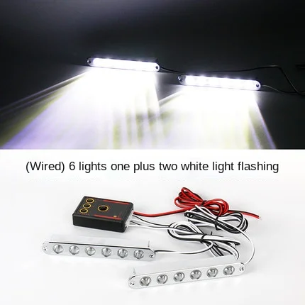 LED Strobe Police Lights For Car Emergency Grill Warning Lamp 12V SUV Motorcycle Fireman Ambulance Flasher  Auto flash