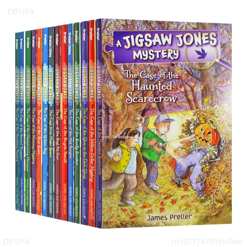 

14 Volumes Little Detective Jigsaw Jones Kids Storybook Picture Comic Book in EnglishEnglish Books