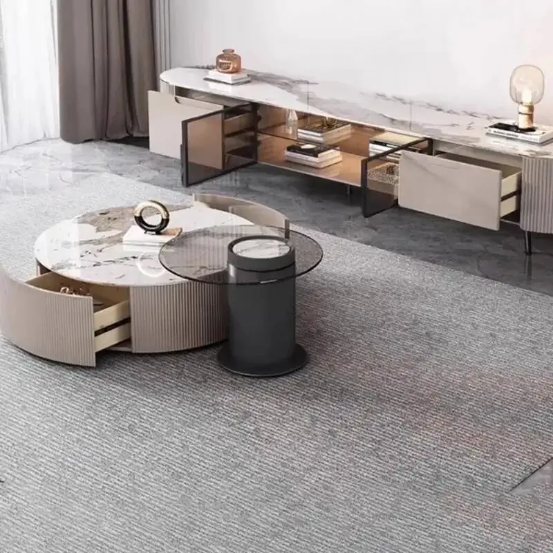 Mueble de TV Moderno para el Hogar, Mueble de TV Glamuroso con Almacenamiento, Decoración, Muebles de TV de Salón, Muebles de Salón Murales