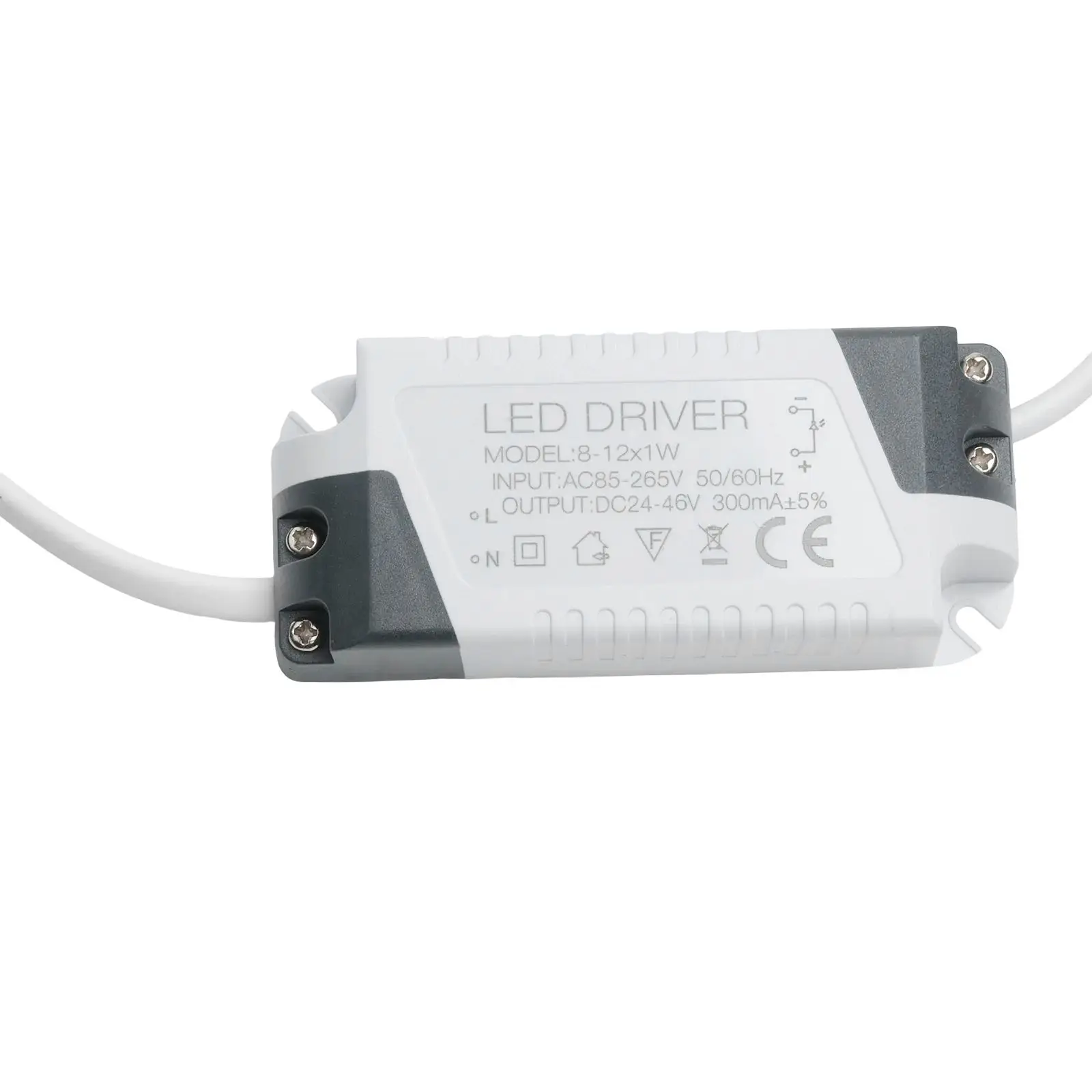 2 Piece Constant Current LED Driver 300 mA DC24-46V Output AC85-265V 50 60Hz for LED Strips Bulbs Panels Lighting Projects