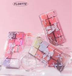 FLORTTE & My Baby 활 젤리 립 글로스 팔레트, 립스틱 립 글레이즈, 10 색