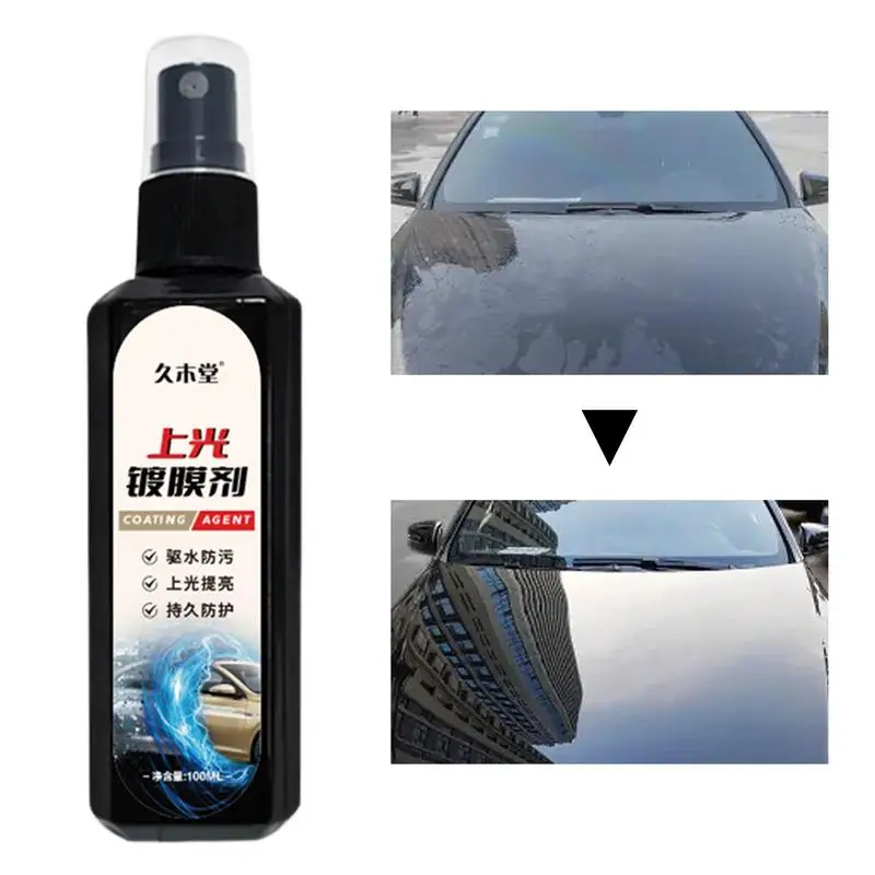 

100ml Car Ceramic Coating Spray Hydrophobic Polish Nano Coating Agent Crystal Paint Protectant Spray for Motorcycles Vehicles