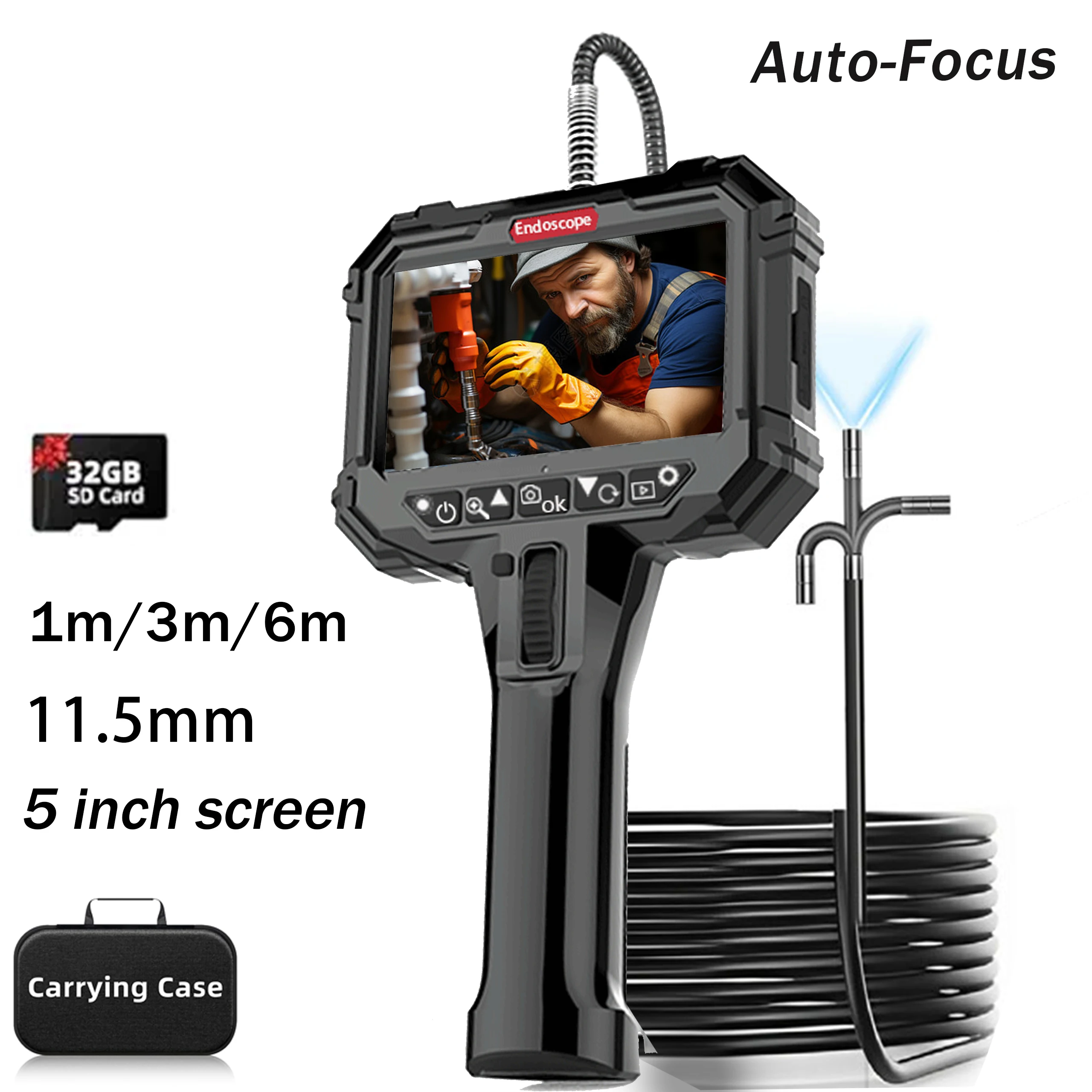 RALCAM Auto Focus Endoscope Camera 5
