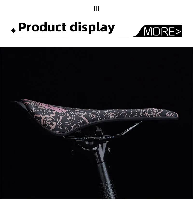 ENLEE Mountainbike Hohles Sitzkissen Klappbares Rennrad Hohl Atmungsaktives Ultraleichtes Stahlbogensattel Reitausrüstung – Detail 12