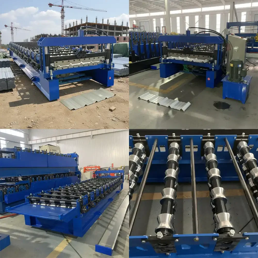 Metal Sheet Corrugated Iron Roof Sheet Making Trapezoidal Roofing Single Layer Roll Forming Machine