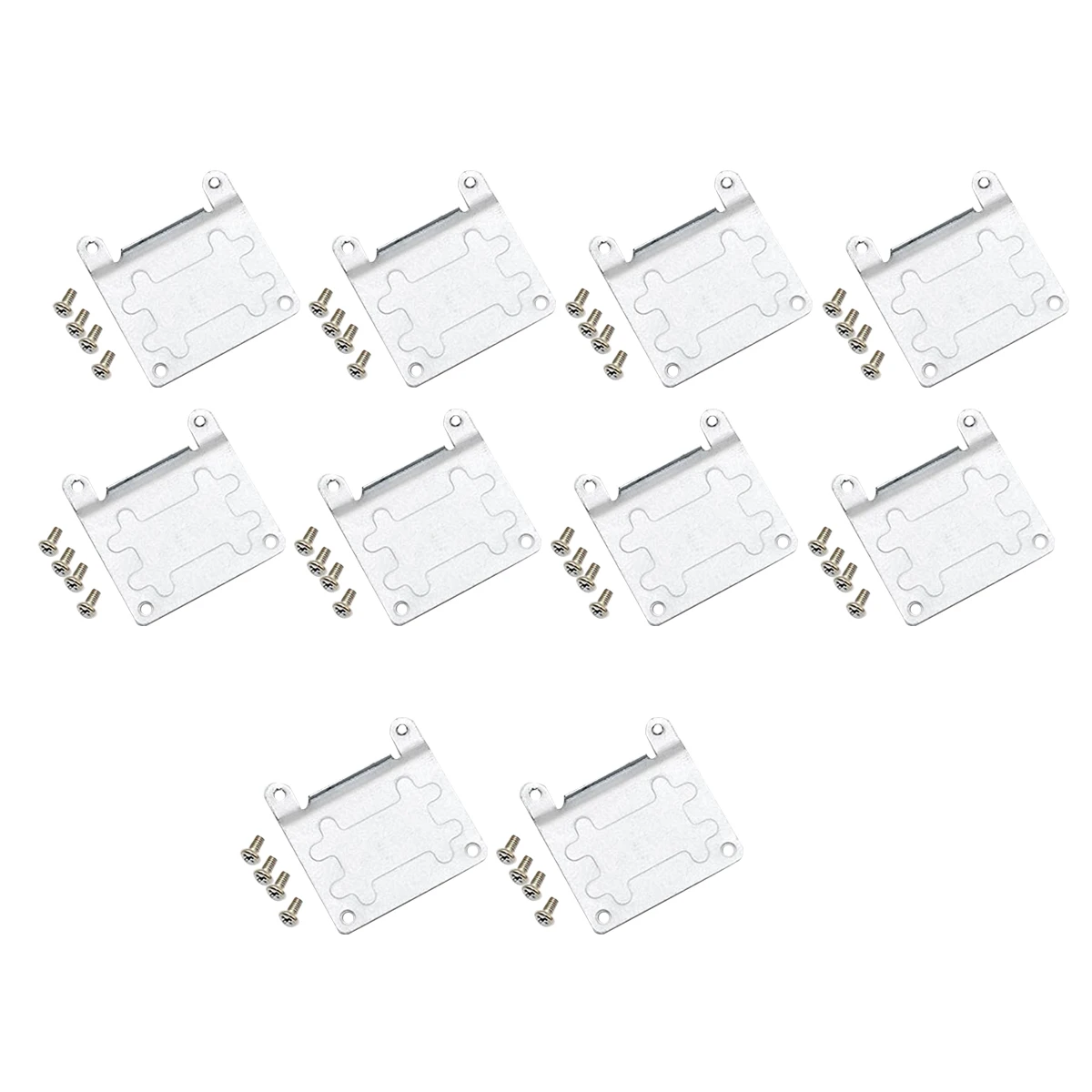 10PCS Mini Metal PCIE PCI-E Half to Full Size Extension Card Wireless WiFi PCI-Express Adapter Bracket with Screws A009