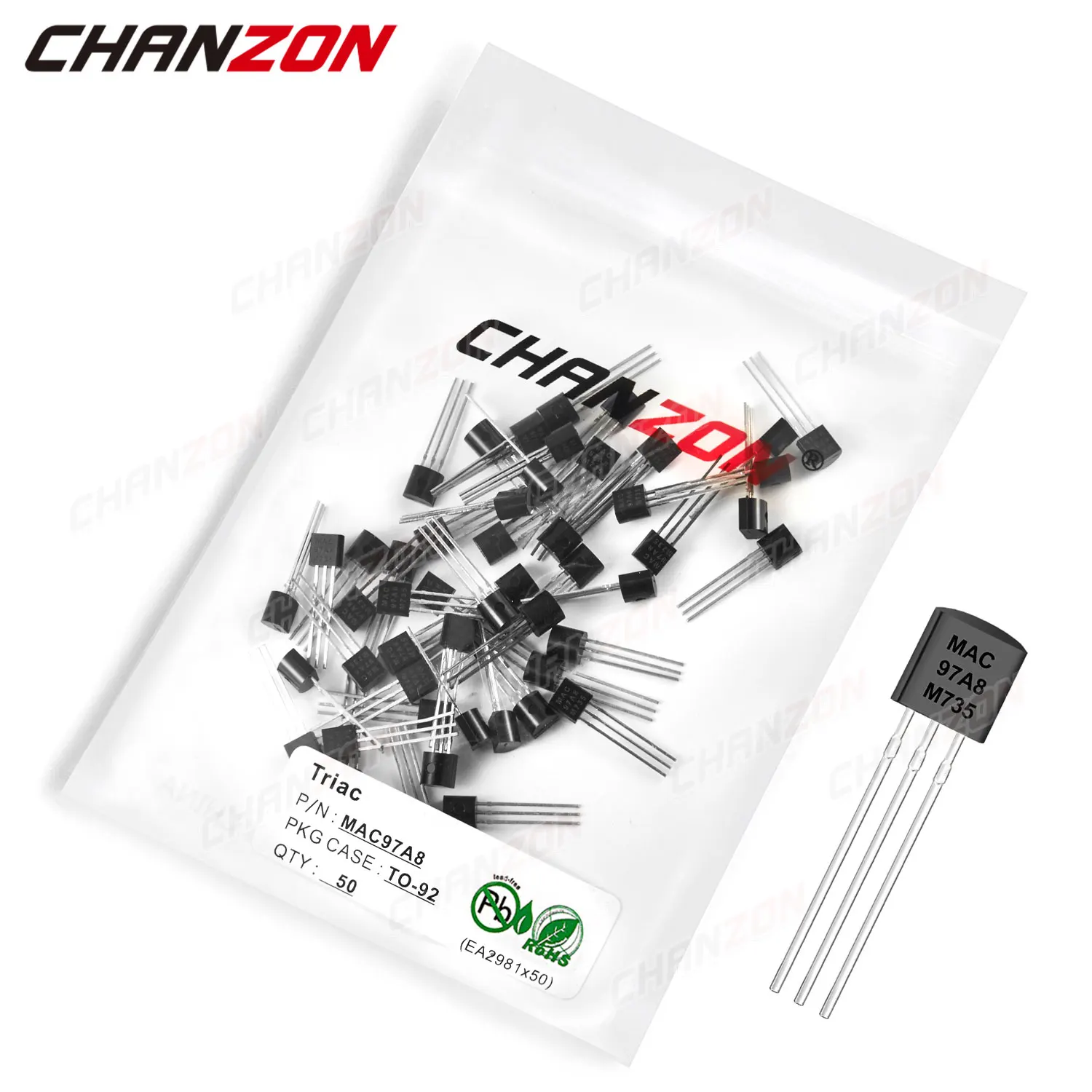 50Pcs MAC97A8 TO-92…