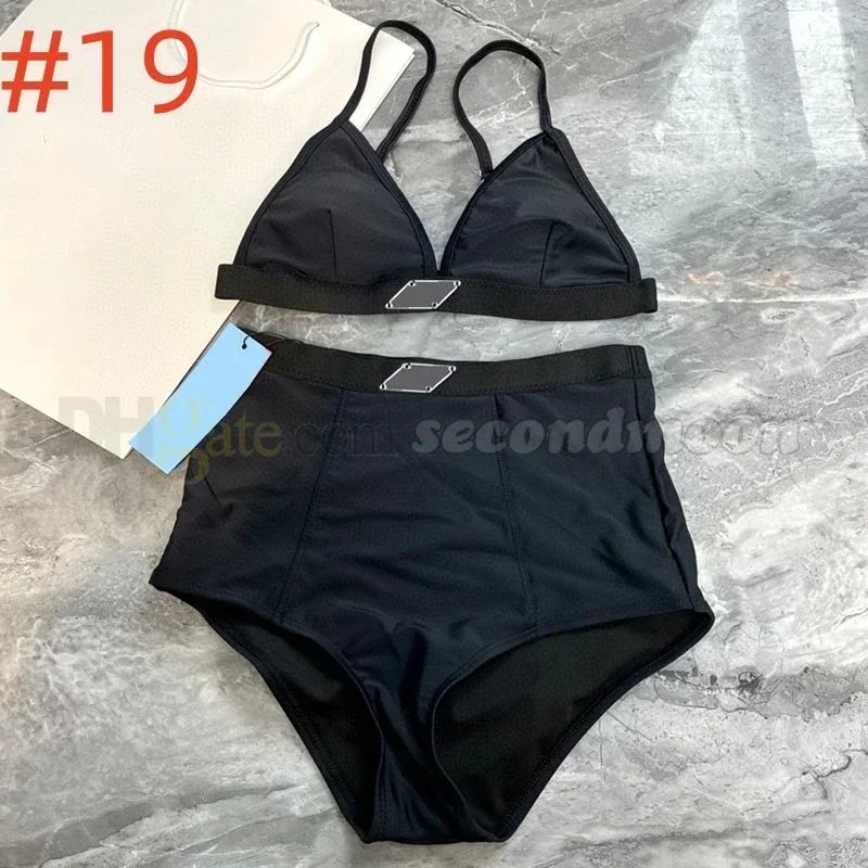 2025 Summer New Women's Solid Color Simple Sexy Strap Split Bikini Beach Swimsuit