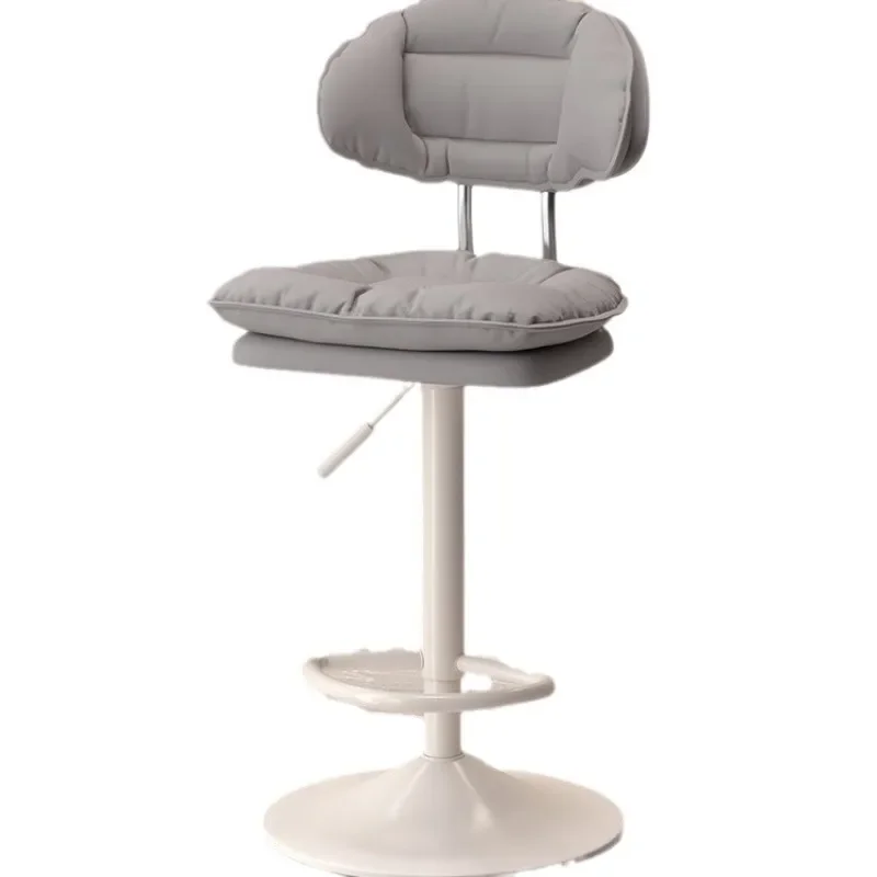 

Chair Light Luxury Household High Stool Bar Lifting Backrest Bar Chair Rotating Simple