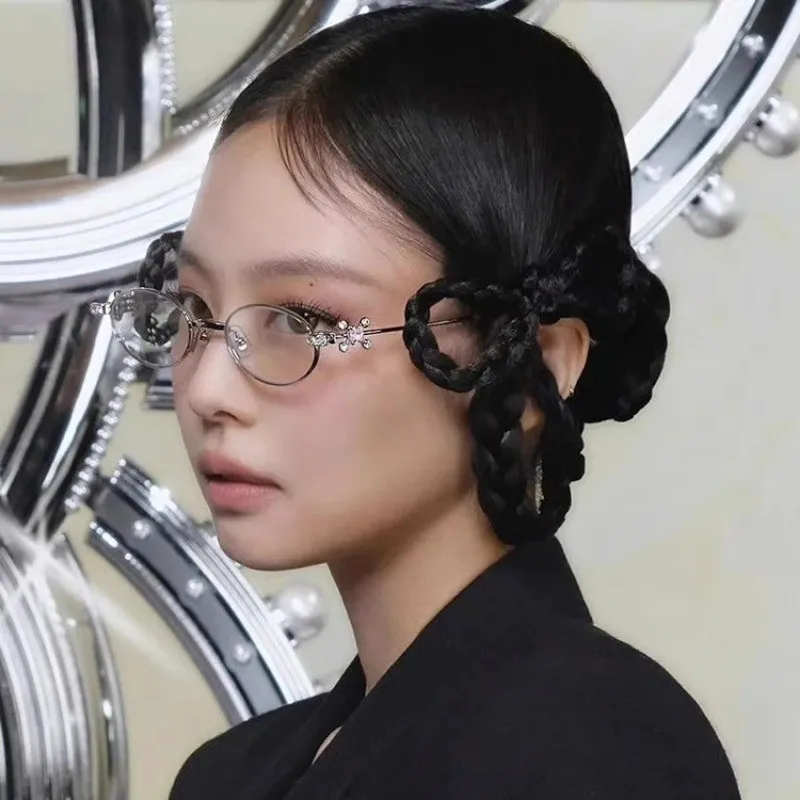 Fashion Style Women's Eyeglasses Oval Shape Blue Light Blocking Women's Frame Glasses Popular Stylish Girls Glass