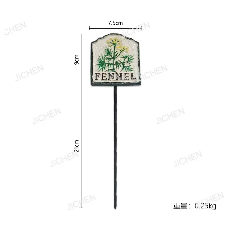 

ZQQ Садовые продукты, чугунные старые маркеры для растений, цветочные вставки