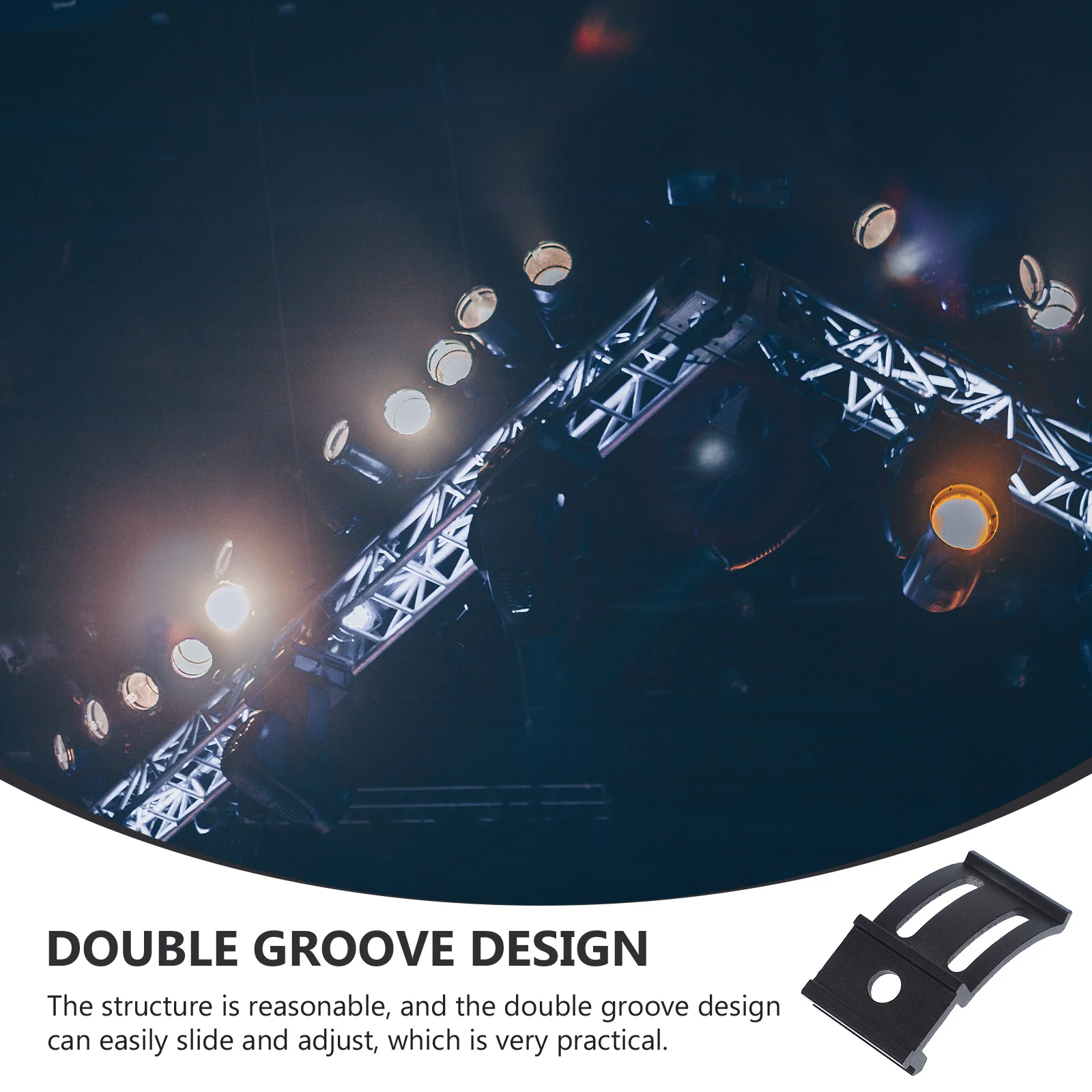 

1Set LED Light Bar Mounting Bracket Sliding Base Aluminum Alloy Work Lamp Bracket Car Accessories Stable Adjustable