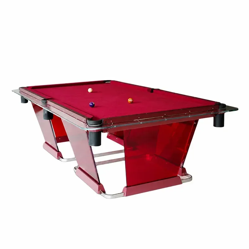 Italian Crystal Glass Pool Table High End Home Modern Simple Standard Entertainment Billiard Table