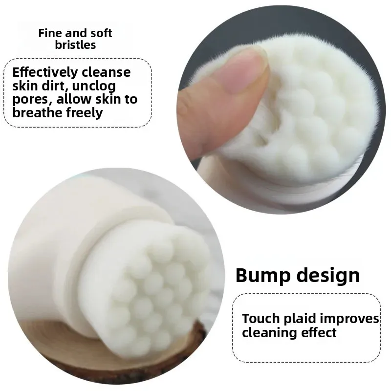 Handmatige borstel, siliconen gezichtswas, zachte borstel, gezichtswas, gezichtswas, gezichtsreiniger