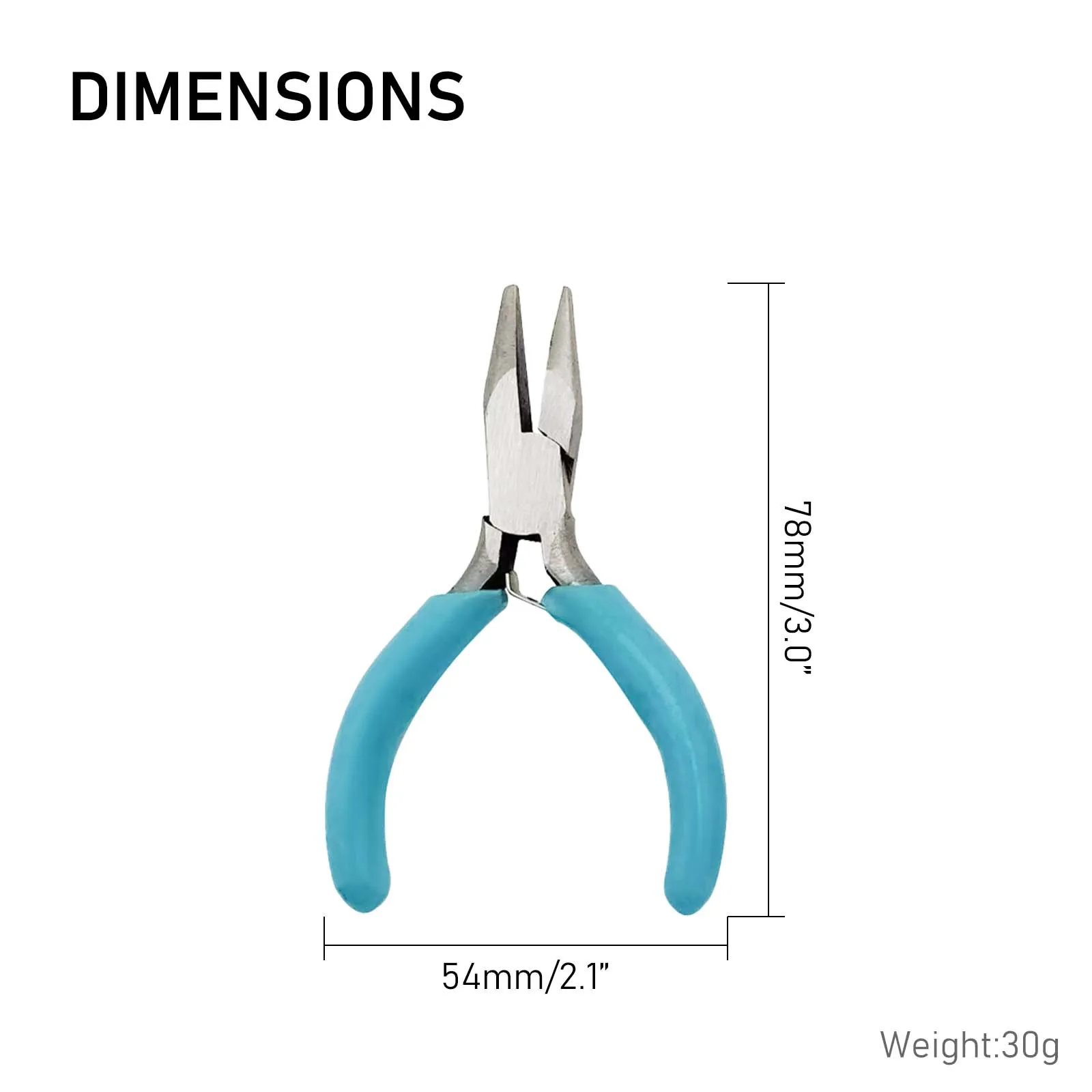 3-piece Jewelry Pliers, Jewelry Tools Kit Includes Round Nose Pliers, Jewelry Wire Cutters, Needle Nose Chain Nose Pliers