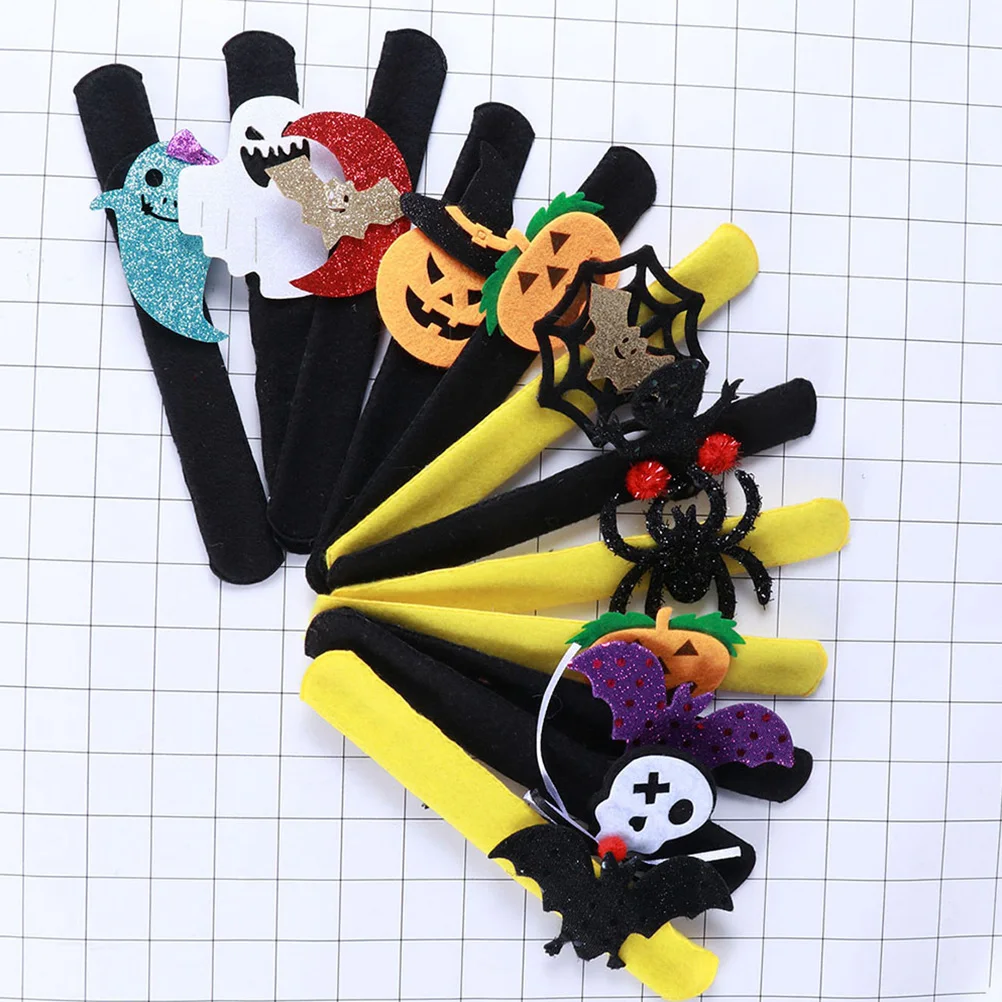 20 stuks Kids Slap Armbanden Halloween Grappige Polsbandjes Bulk Party Gunsten Festival Geschenken Party Props Slap Armbanden