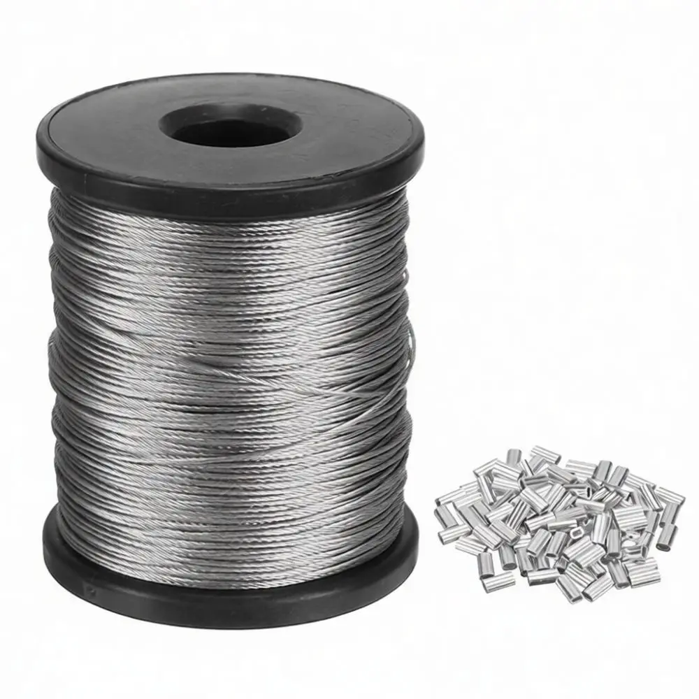 High Strength 304 Stainless Steel Wire Rope Corrosion Resistant Flexible Cable For Industrial Material Handling