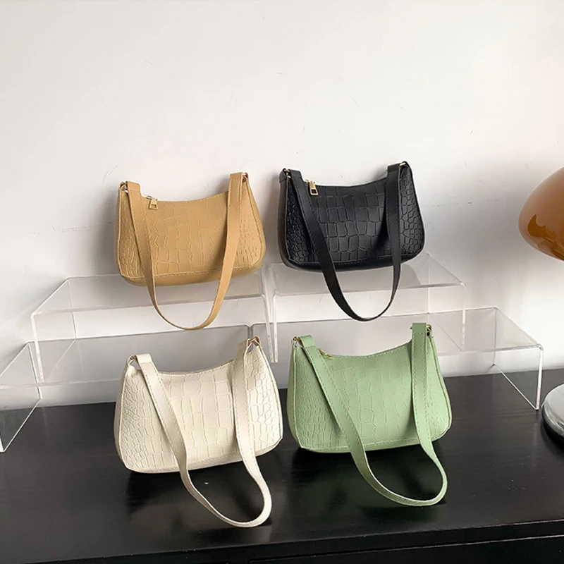 

Fashion Commuter Fashionable Felt Women's Solid Color Underarm Diagonal Straddle Shoulder Bag